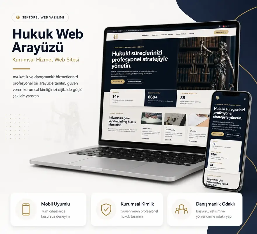 Hukuk Ofisi Web Sistemi ürün görseli